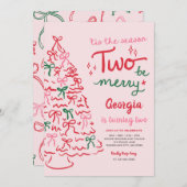 Season Two Be Merry Coquette Christmas Birthday 招待状 (正面/裏面)