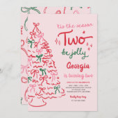 Season Two Celebrate Coquette Christmas Birthday 招待状 (正面/裏面)