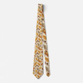 Seasonal Autumn Fall Harvest Necktie Tie ネクタイ (正面)