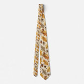 Seasonal Autumn Fall Harvest Necktie Tie ネクタイ (裏面)