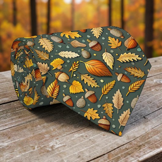 Seasonal Autumn Fall Harvest Necktie Tie ネクタイ