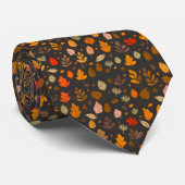 Seasonal Autumn Fall Leaves Necktie Tie ネクタイ (ロール)