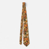 Seasonal Autumn Fall Pumpkin Necktie Tie ネクタイ (裏面)