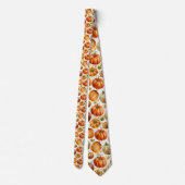 Seasonal Autumn Fall Pumpkin Necktie Tie ネクタイ (裏面)