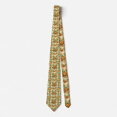 Seasonal Autumn Fall Pumpkin Necktie Tie ネクタイ (正面)