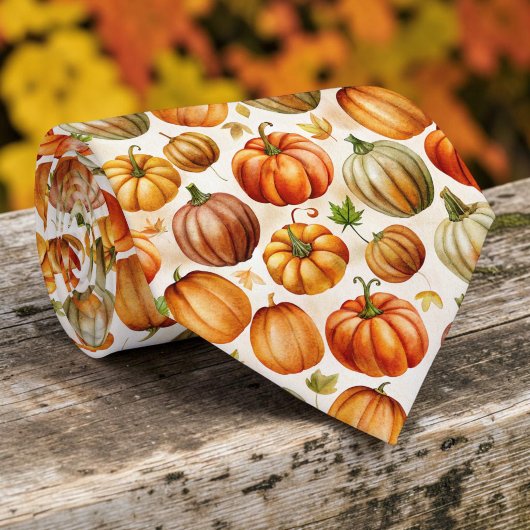 Seasonal Autumn Fall Pumpkin Necktie Tie ネクタイ