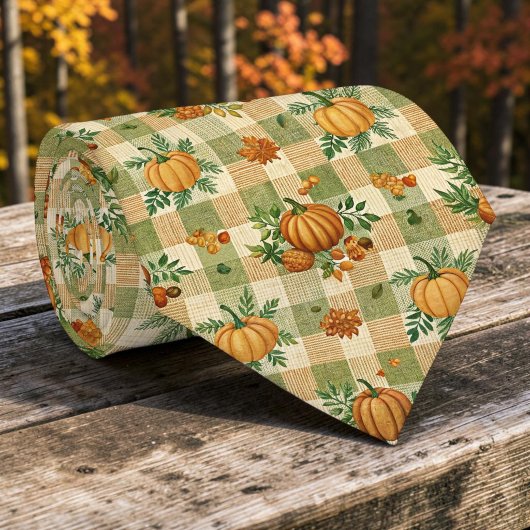 Seasonal Autumn Fall Pumpkin Necktie Tie ネクタイ