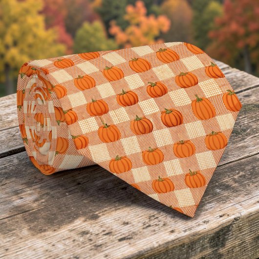 Seasonal Autumn Fall Pumpkin Necktie Tie ネクタイ