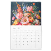 Seasonal Bouquets – A Year in Bloom カレンダー (3月 2027)
