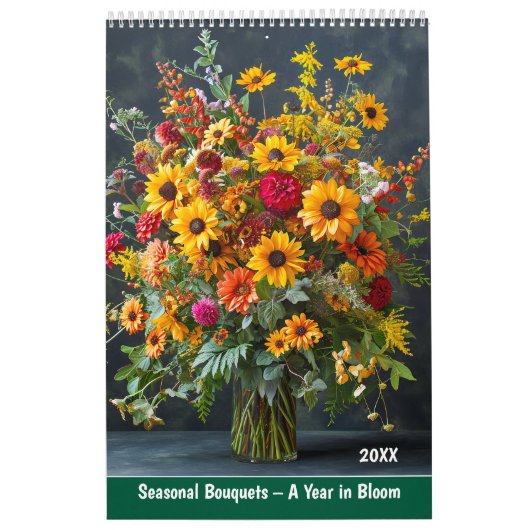 Seasonal Bouquets – A Year in Bloom カレンダー (カバー)