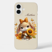 Seasonal bunny add name  Case-Mate iPhoneケース (裏面)