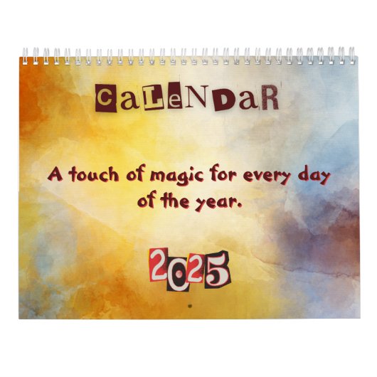 Seasonal Calendar with Artwork 2025  カレンダー (裏面)