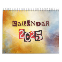 Seasonal Calendar with Artwork 2025 