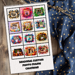 Seasonal Custom Photo Frame Calendar カレンダー