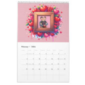 Seasonal Custom Photo Frame Calendar カレンダー (2月 2026)