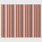 Seasonal Fall Striped  ラッピングペーパー (フラット)