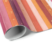 Seasonal Fall Striped  ラッピングペーパー (ロールコーナー)