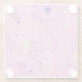 Seasonal Fruit Salad: Abstract Painting ガラスコースター (裏面)