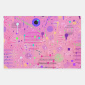 Seasonal Fruit Salad: Abstract Painting ラッピングペーパーシート (正面2)