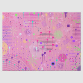 Seasonal Fruit Salad: Abstract Painting 薄葉紙