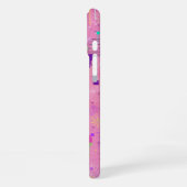 Seasonal Fruit Salad: Abstract Painting iPhoneケース (左側面)