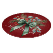 Seasonal Greenery with White Script  カッティングボード (角)