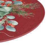 Seasonal Greenery with White Script  カッティングボード (角)