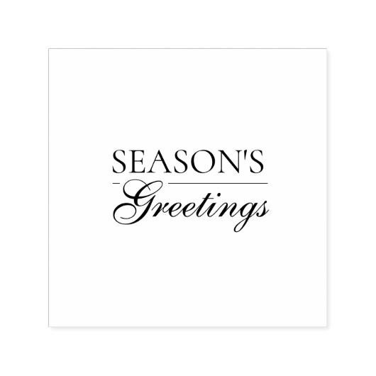 Seasonal Happy New Year Merry Christmas Holiday セルフインキングスタンプ (デザイン)