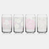 Seasonal Holiday Poinsettias Floral ガラス缶 (裏面)