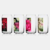 Seasonal Holiday Poinsettias Floral ガラス缶 (左)