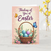 Seasonal Joy Basket Card カード (黄色い花)