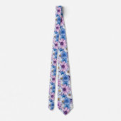 Seasonal Spring Colorful Floral Necktie Tie ネクタイ (裏面)