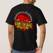 Seasoned to Perfection Crawfish Boil Crew Shirt Tシャツ (裏面)
