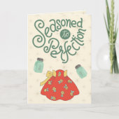 Seasoned to Perfection – Funny Food Pun カード (正面)