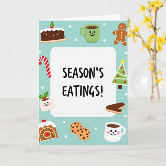 Seasons Eatings カード (黄色い花)