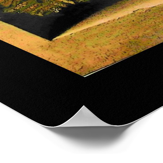 SEASON'S FRUITS -PROSPERITY yellow brown black ポスター (角)