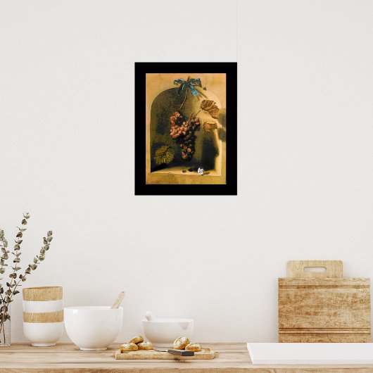 SEASON'S FRUITS -PROSPERITY yellow brown black ポスター (キッチン)