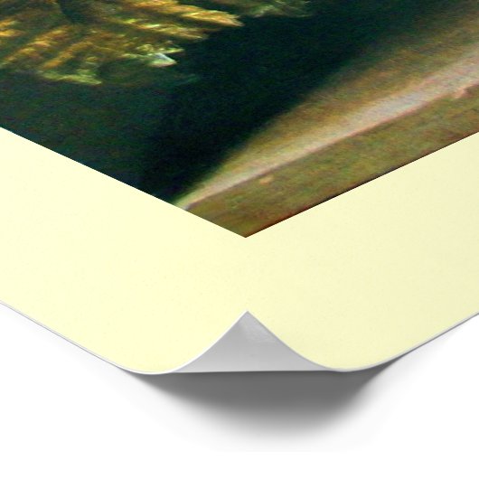 SEASON'S FRUITS -PROSPERITY yellow brown cream ポスター (角)