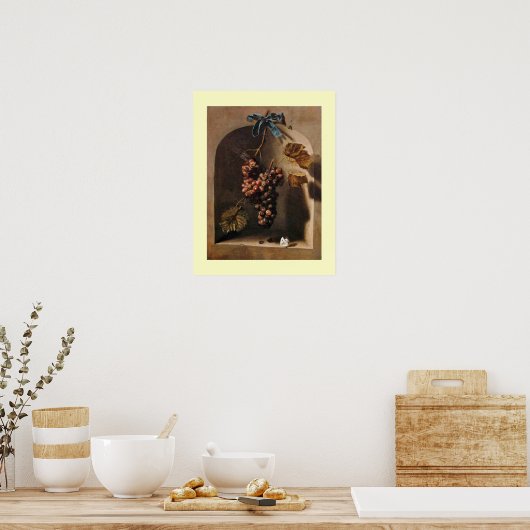 SEASON'S FRUITS -PROSPERITY yellow brown cream ポスター (キッチン)