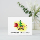 Season's Greeting ~レッドボール、ベル、ツリー シーズンポストカード (スタンド正面)