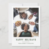 Season's Greeting Business Team写真クリスマス シーズンカード (正面)