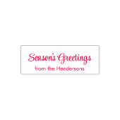 Season's Greeting from the Couple's Name Template セルフインキングスタンプ (デザイン)