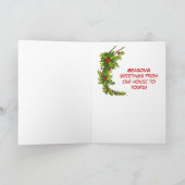 Season's Greetingsヴィンテージ家族の写真 シーズンカード (内部)