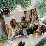 「Season's Greetings」の写真カスタムクリスマス 箔シーズンカード<br><div class="desc">これらの美しい休日のグリーティングカードは完全にカスタマイズ可能である。独自の写真とメッセージを追加し、のIT！ボタンでクリックカラースキームをカスタマイズ変更する。</div>