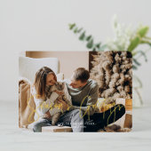 「Season's Greetings」の写真カスタムクリスマス 箔シーズンカード (立ち正面)