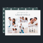 Season's Greetings エレガント 6 Photo Collage シーズンカード<br><div class="desc">共有応援とモダンこれらのミニマルホリデーカードは、水平のグリッドのコラージュお気に入りのレイアウトであなたの写真の6つを特徴とする。手書きの書道とクラシックセリフレタリングの上部に「季節の挨拶」が表示される。このミニマルエレガントリストデザインを自分の姓と下の年でパーソナライズする。</div>