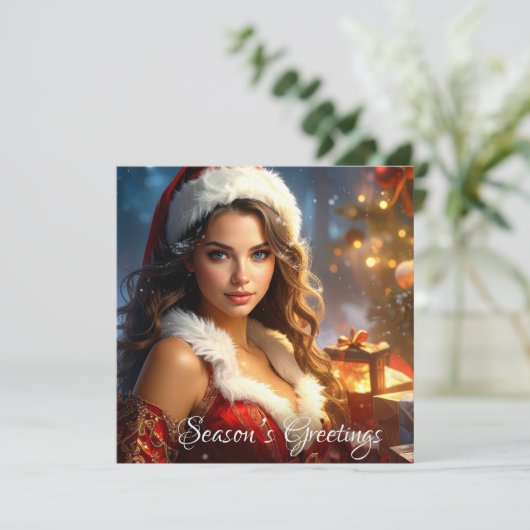 SEASON'S GREETINGS カード (スタンド正面)