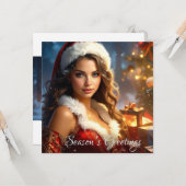 SEASON'S GREETINGS カード (正面/裏面インサイチュ)