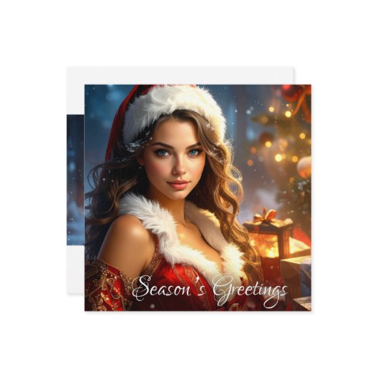 SEASON'S GREETINGS カード (正面/裏面インサイチュ)