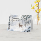 Season's Greetings カード (黄色い花)